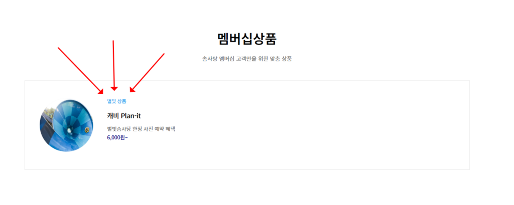 케리비안베이 홈페이지 플랜잇 구매 설명
