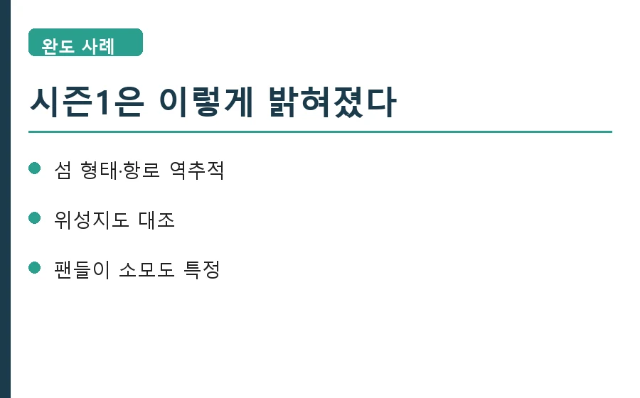섬총각 영웅 촬영지 완도 추적 방법
