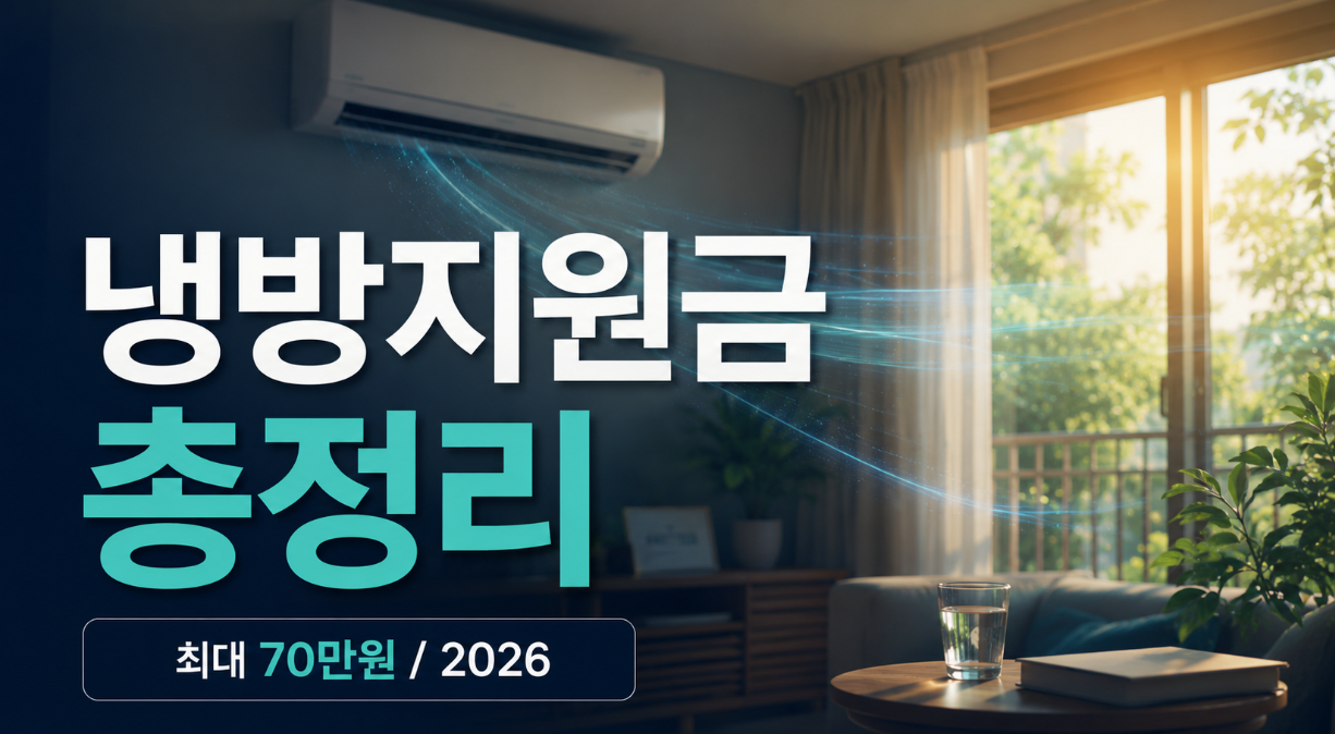 냉방지원금 에너지바우처 총정리
