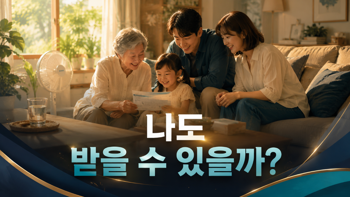 냉방지원금 대상 자격 확인